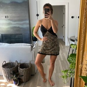 Victoria’s Secret / M / Lace + Leopard print nightie / sexy lingerie